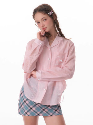 Drawstring Loose Sun Shirt