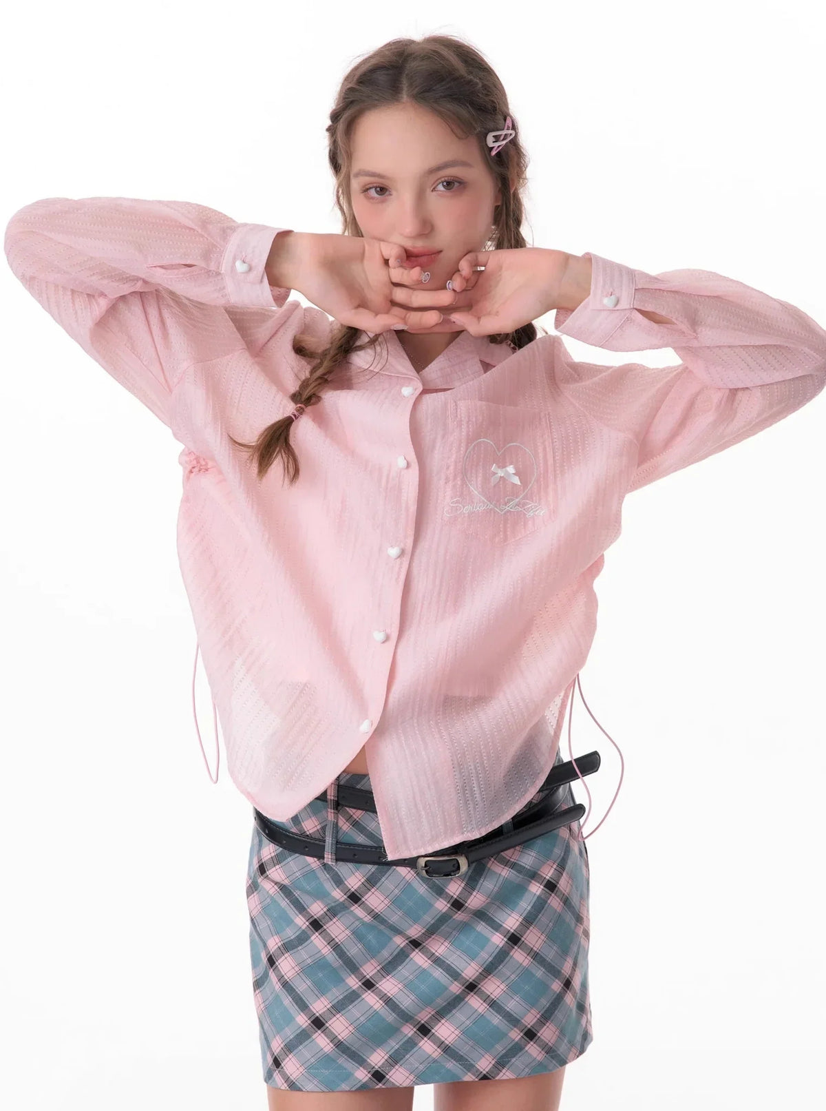Drawstring Loose Sun Shirt