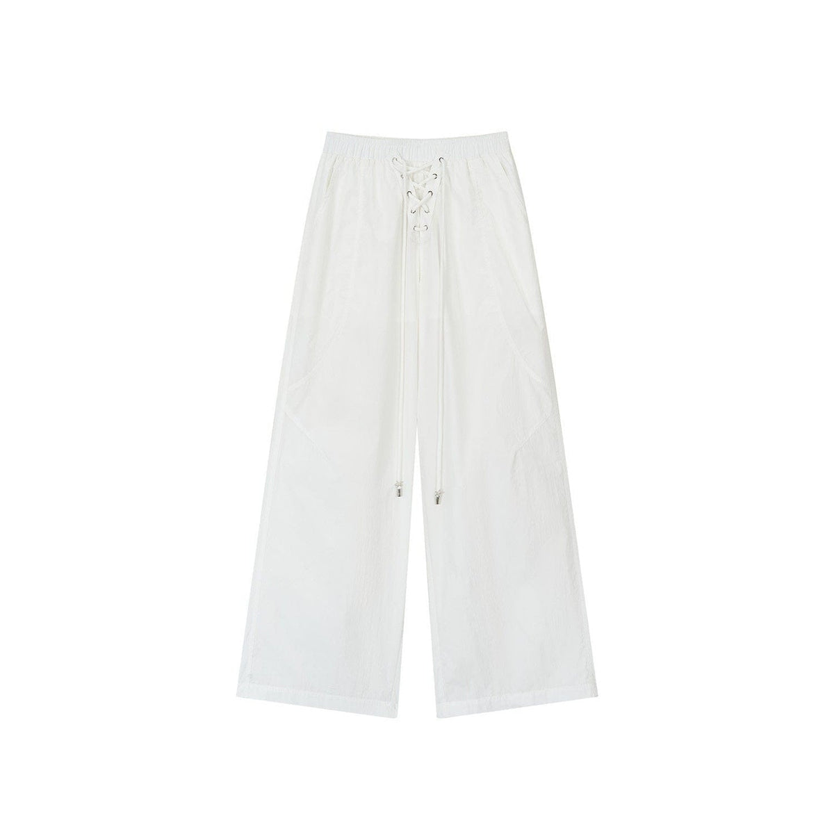 Drawstring Straight-Leg Pants