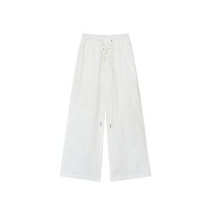 Drawstring Straight-Leg Pants