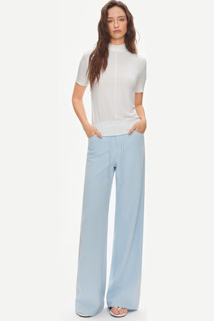 Drawstring Wide-Leg Trousers
