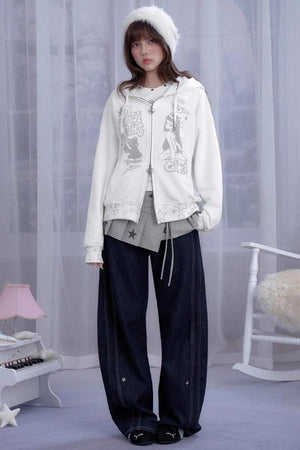 Dream Core Lace-Up Skirt