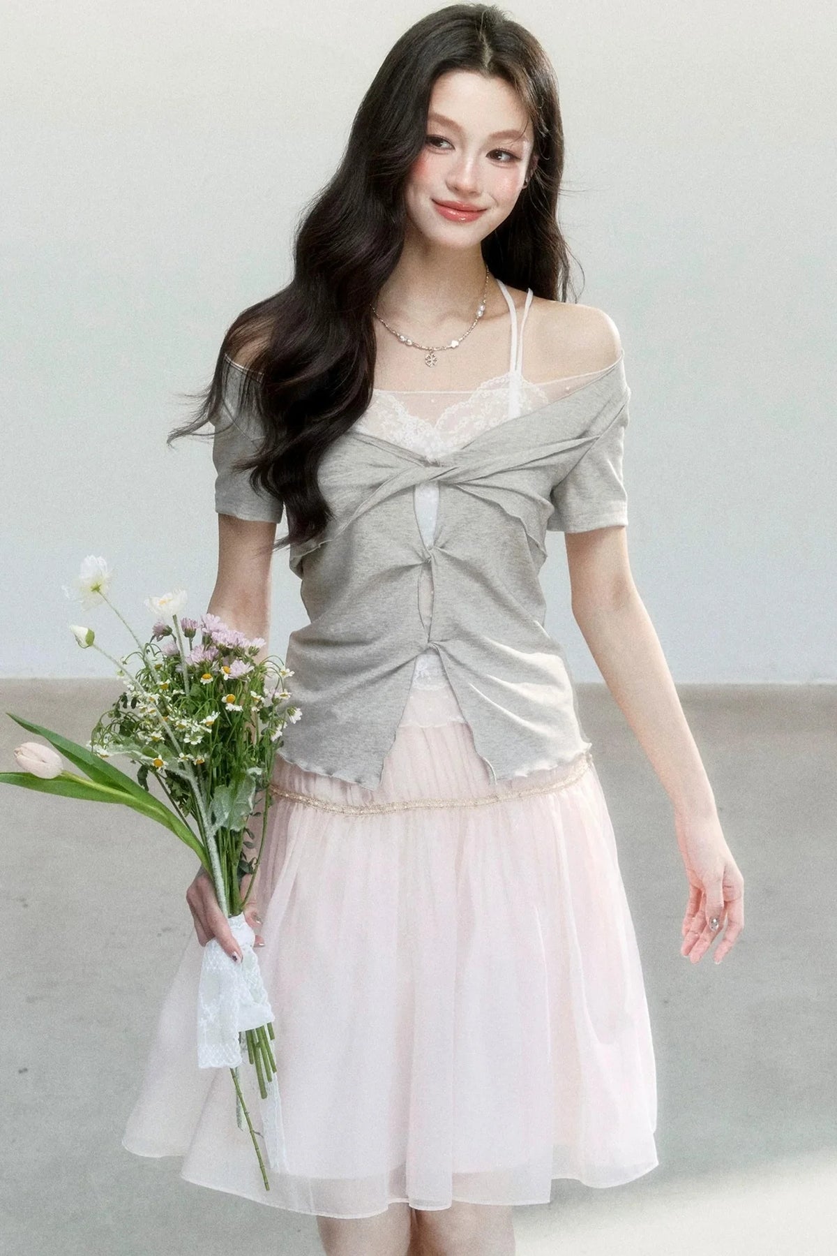 Dream Weaver Lace Knot Top Set-Up