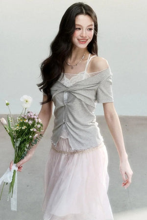 Dream Weaver Lace Knot Top Set-Up