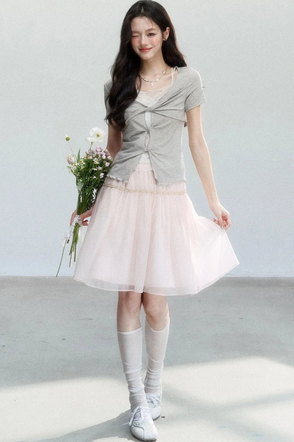 Dream Weaver Lace Knot Top Set-Up