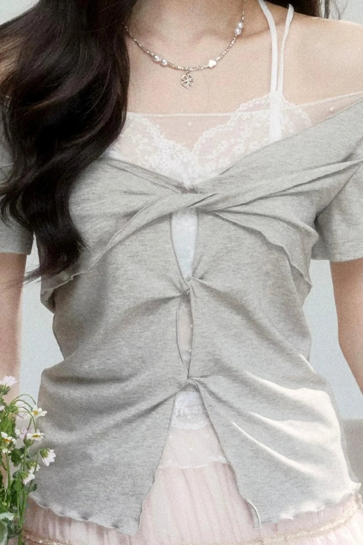 Dream Weaver Lace Knot Top Set-Up
