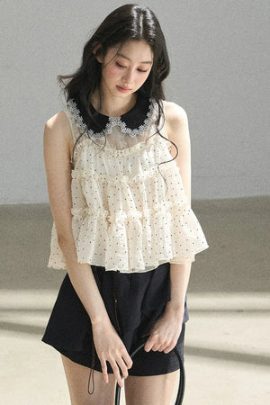 Dreamy Chiffon Polka Dot Blouse