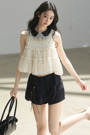 Dreamy Chiffon Polka Dot Blouse