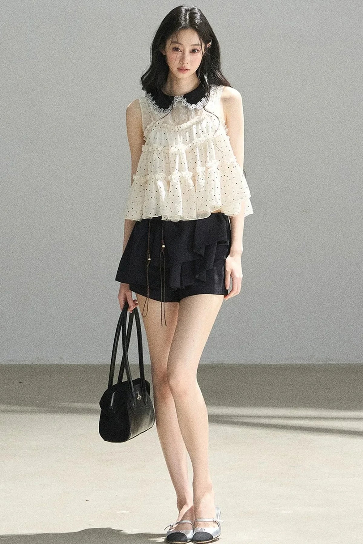 Dreamy Chiffon Polka Dot Blouse