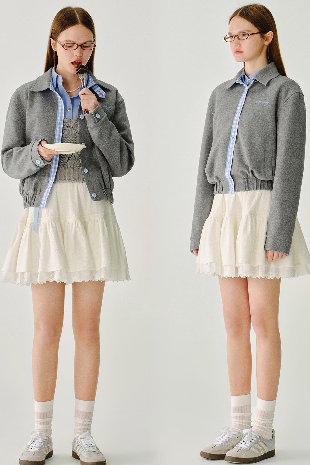 Drop Shoulder Sweat Jacket