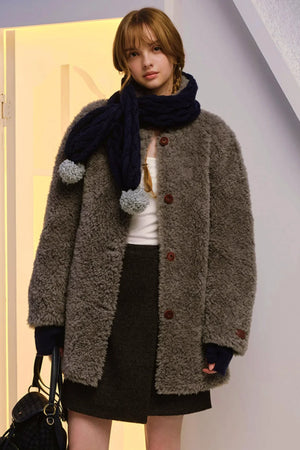 Dual-Tone Merino Knit Scarf