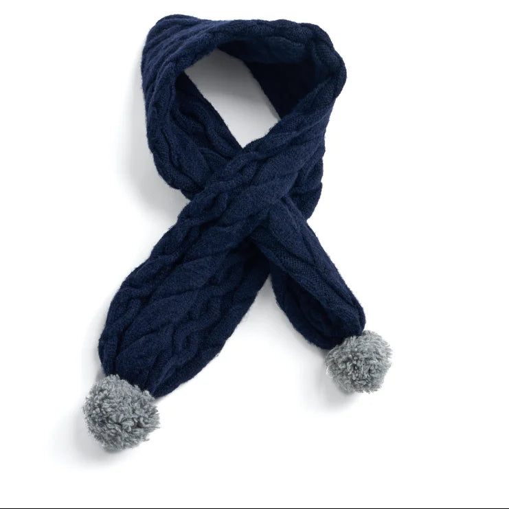 Dual-Tone Merino Knit Scarf