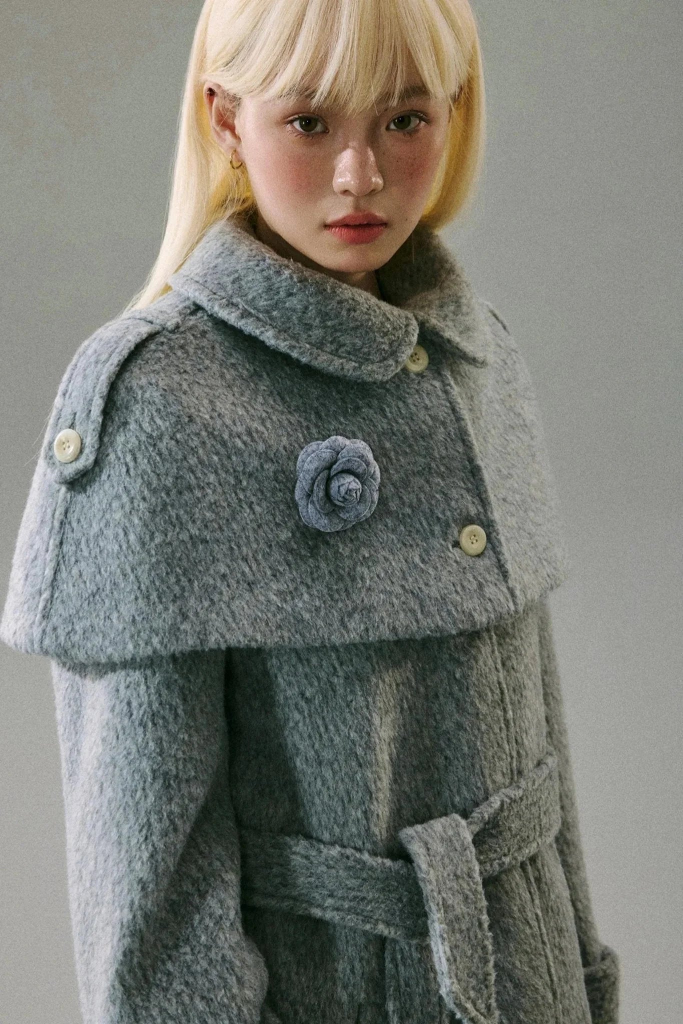 Durable Wool Cape Design Jacket