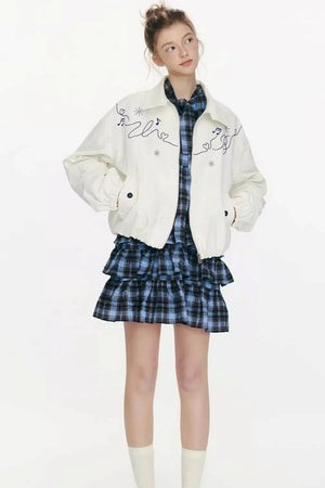 Dynamic Trajectory Embroidered Jacket