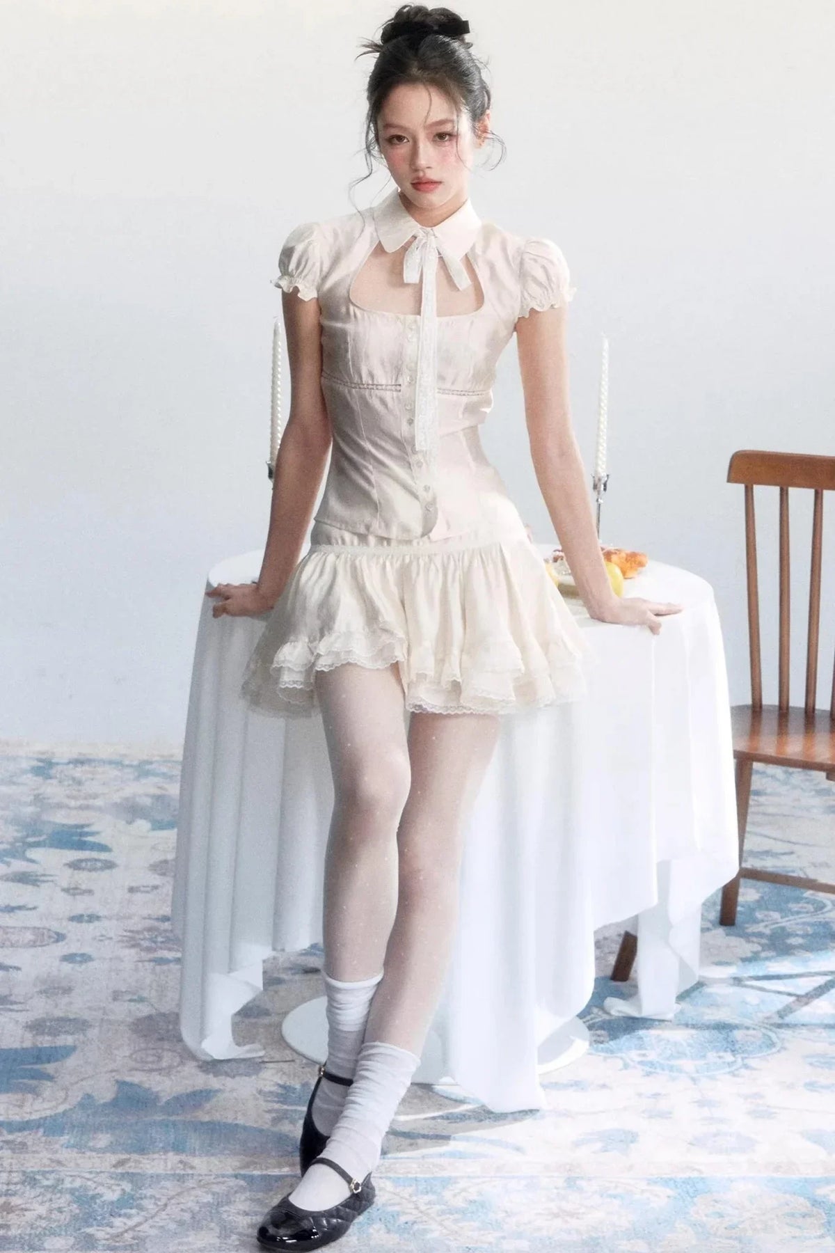 Early Spring Oxygen Shirt Skirt Set-Up