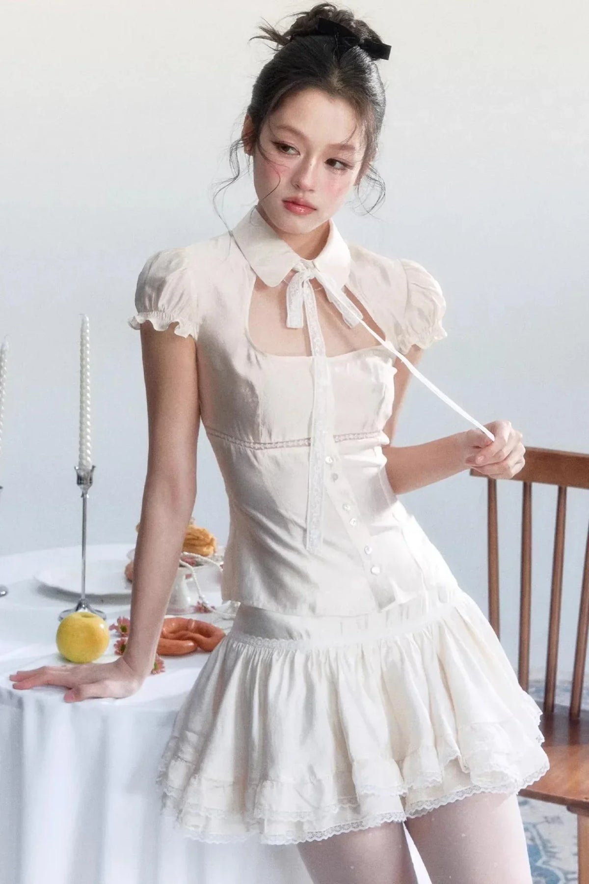 Early Spring Oxygen Shirt Skirt Set-Up