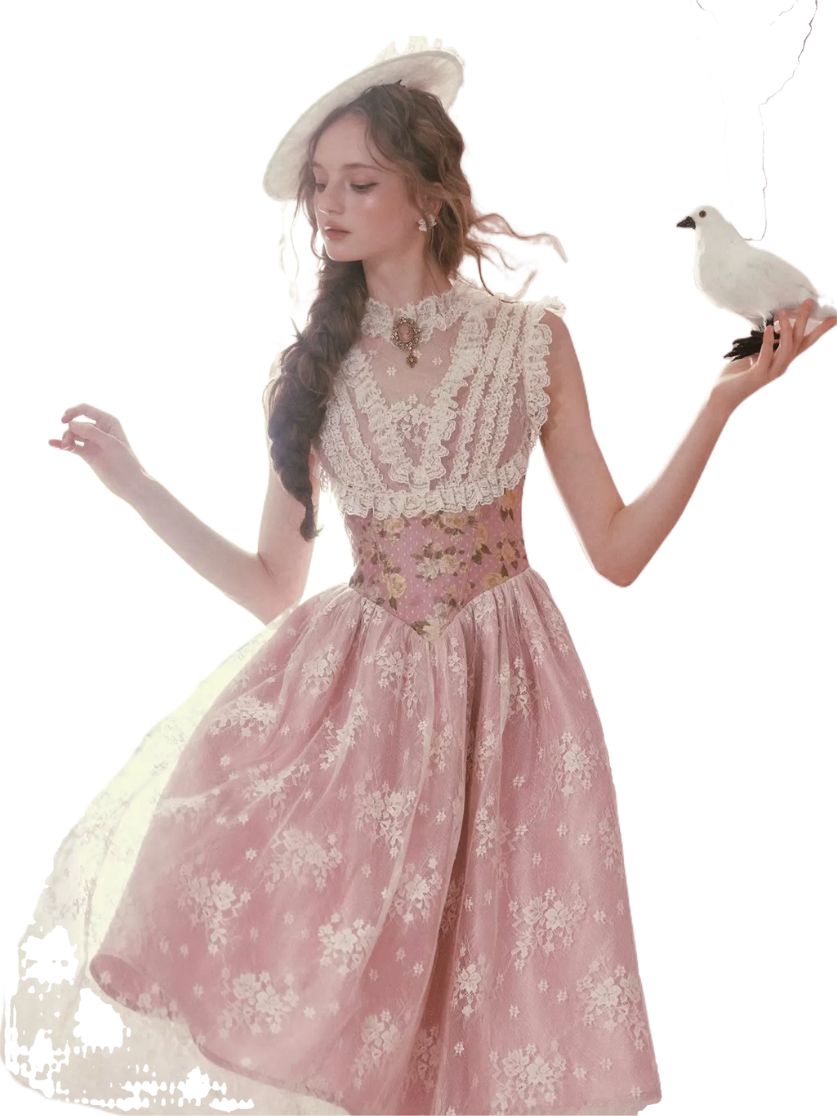 Rose Ode Rococo Couture Dress