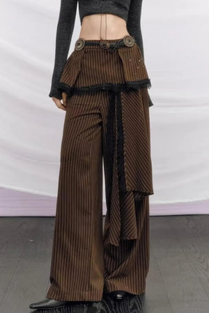Echo Striped Lace Pants