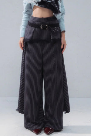 Echo Striped Lace Pants