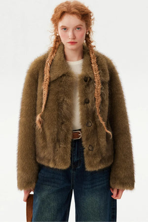 Eco-Friendly Fox Fur Coat