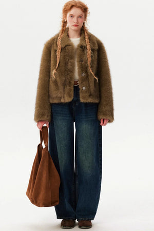 Eco-Friendly Fox Fur Coat
