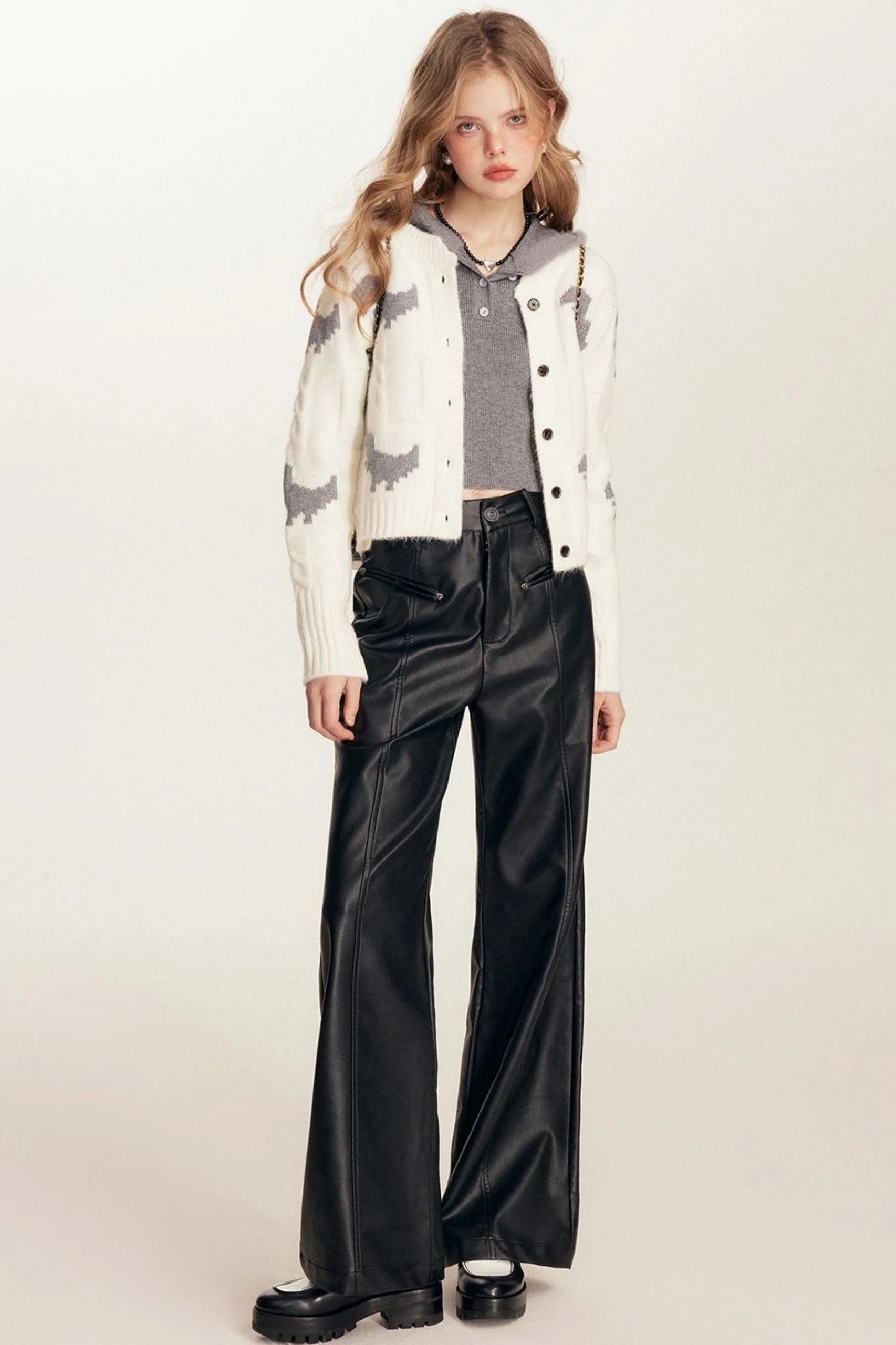 Eco Patchwork Leather Trousers