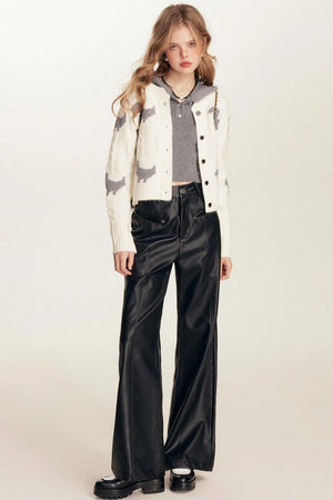 Eco Patchwork Leather Trousers