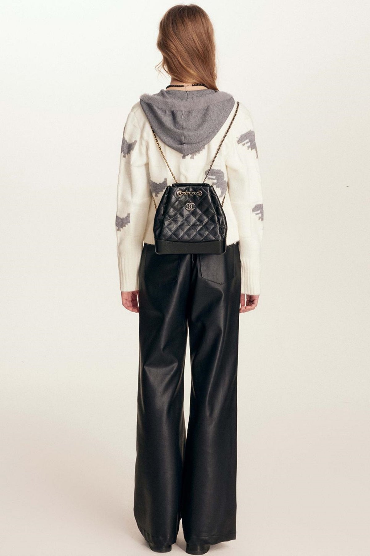 Eco Patchwork Leather Trousers