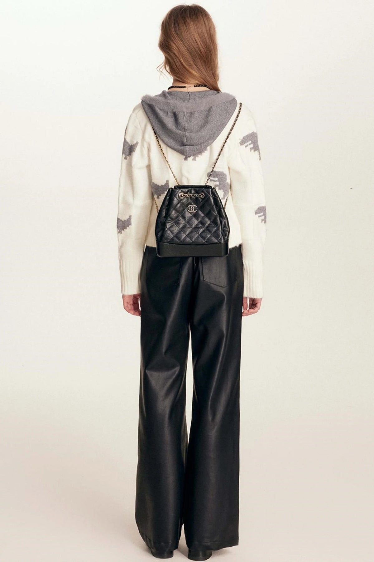 Eco Patchwork Leather Trousers