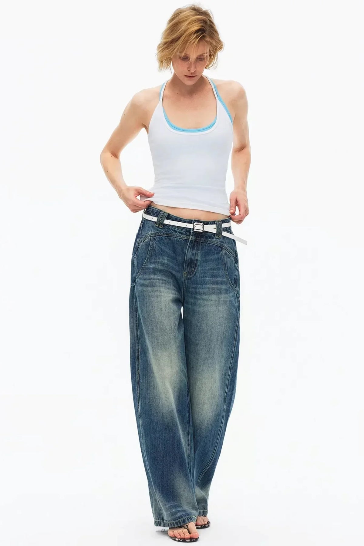 Elastic Cotton Slimming Top