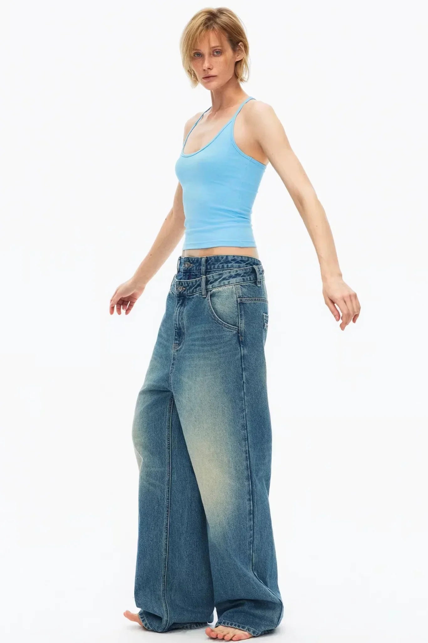 Elastic Cotton Slimming Top