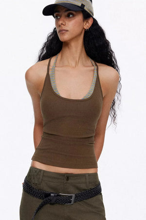 Elastic Cotton Slimming Top