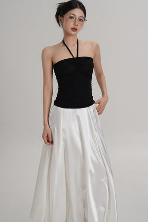 Elastic Halter Tube Top