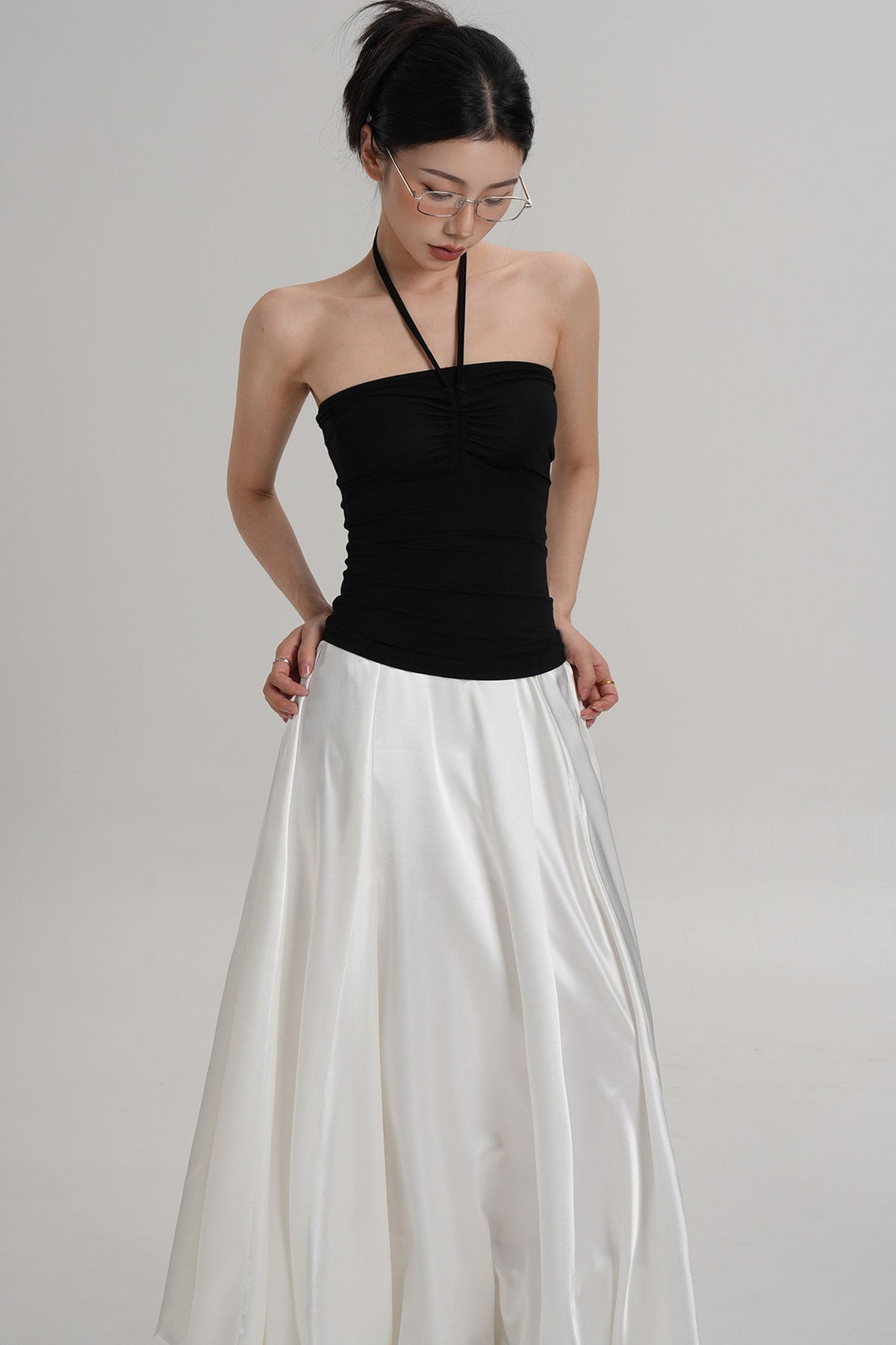 Elastic Halter Tube Top