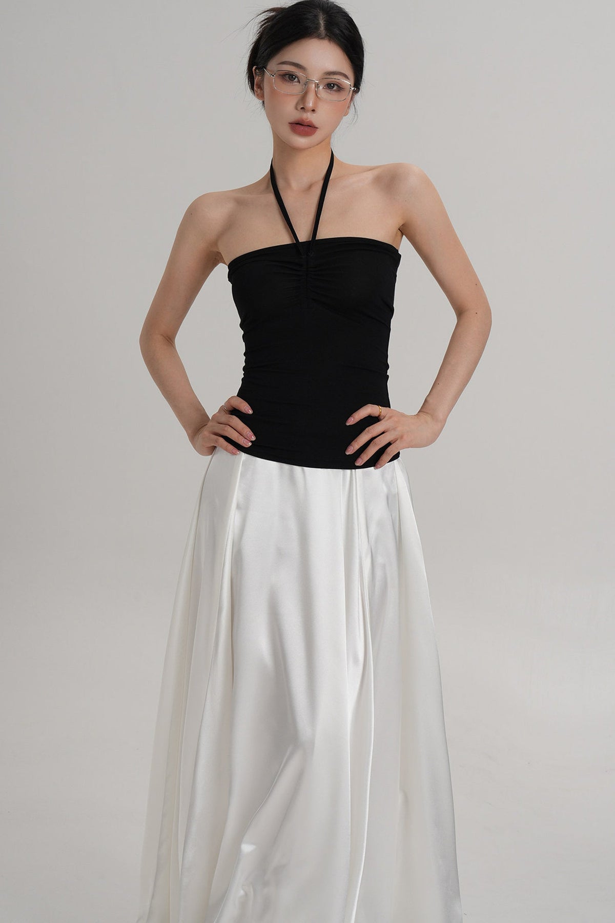 Elastic Halter Tube Top