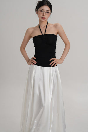 Elastic Halter Tube Top