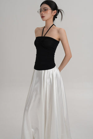 Elastic Halter Tube Top