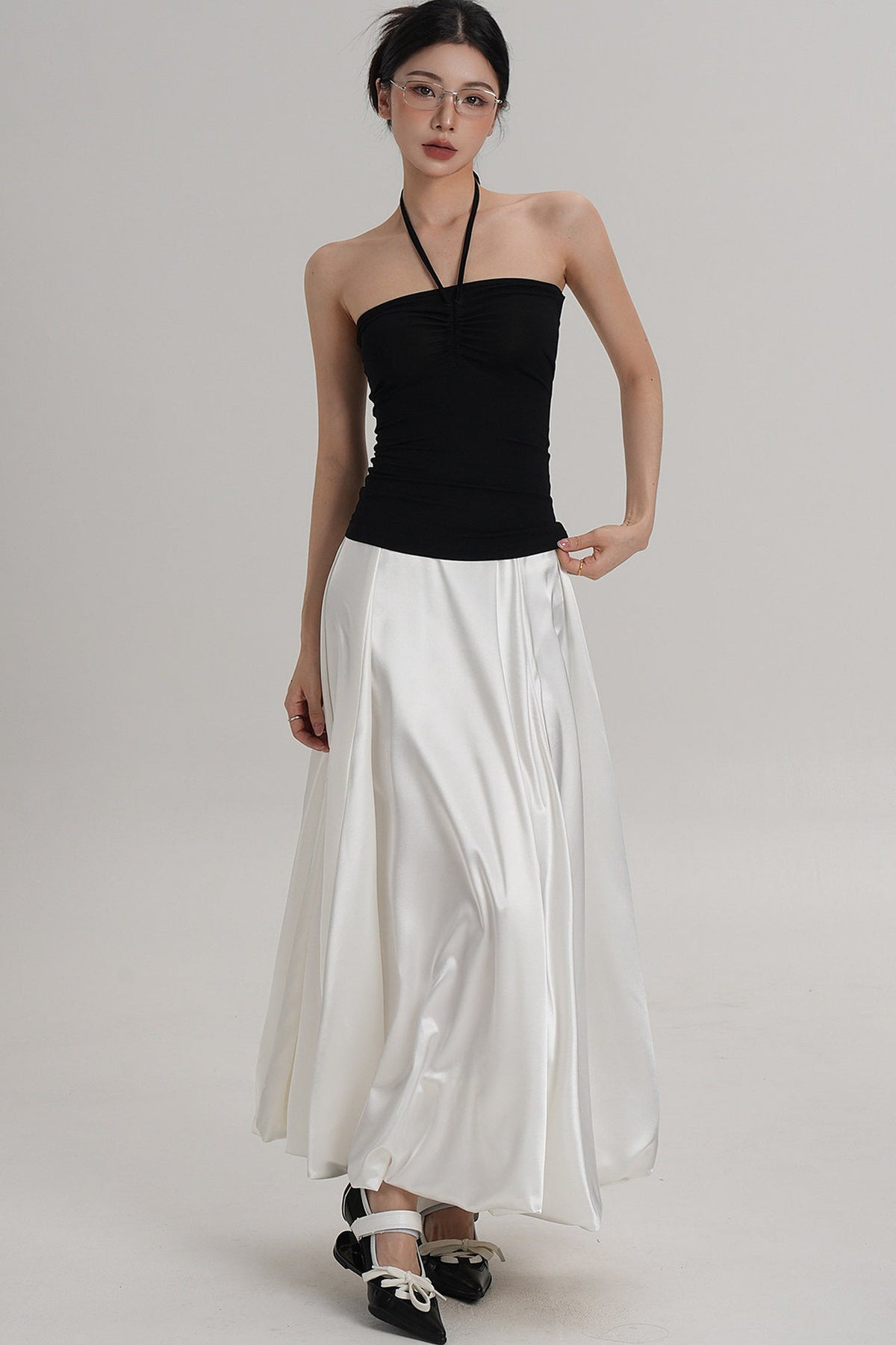 Elastic Halter Tube Top