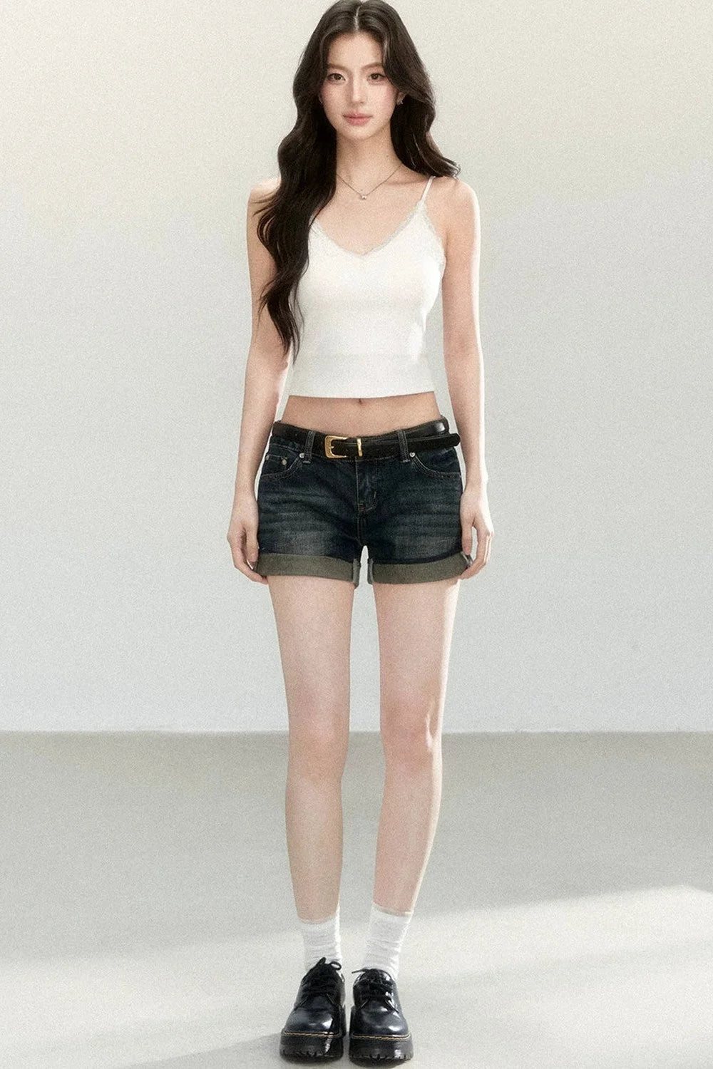 Elastic Lace V-Neck Camisole
