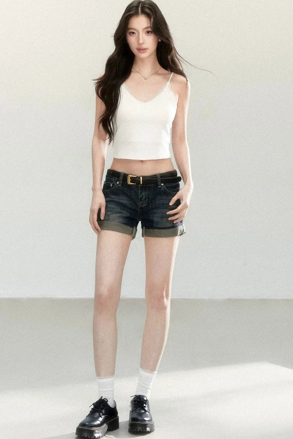 Elastic Lace V-Neck Camisole