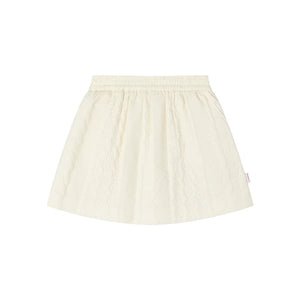 Elasticated Plaid Quilted A-Line Skirt