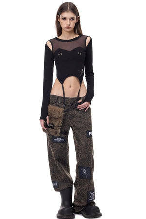 Electric Moon Mesh Top