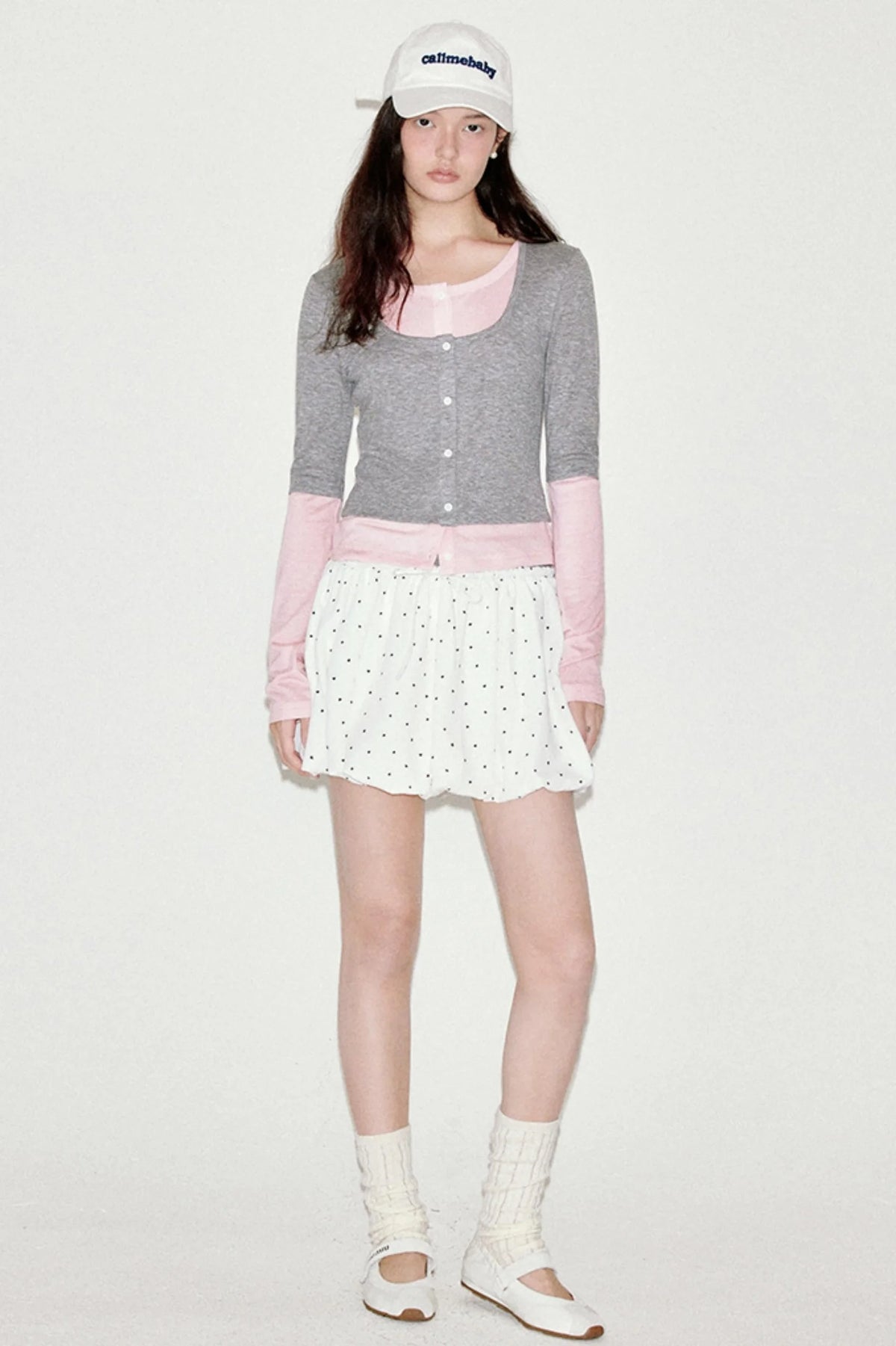 Elegant Ballet Knitted Blots Top