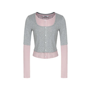 Elegant Ballet Knitted Blots Top