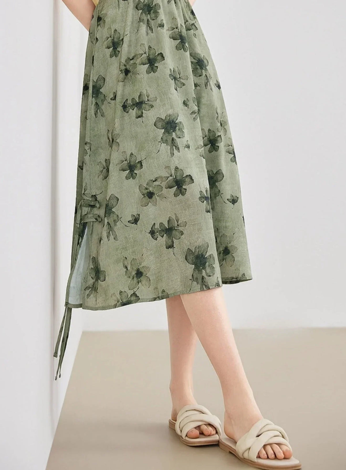 Elegant Chinese Style Smudge Skirt