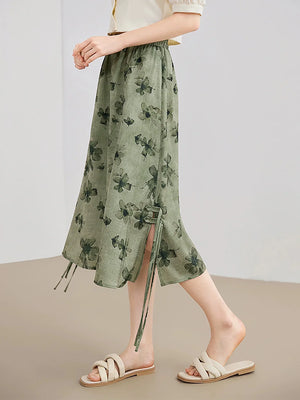 Elegant Chinese Style Smudge Skirt