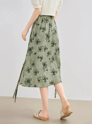 Elegant Chinese Style Smudge Skirt