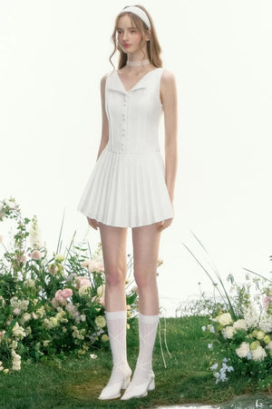 Elegant Crinkle Lace Dress