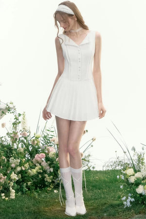 Elegant Crinkle Lace Dress