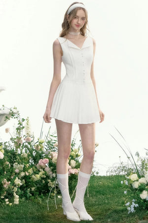 Elegant Crinkle Lace Dress